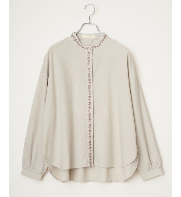 Lbc with Life「エクリュ エンブロイダリーシャツ」|シャツ・ブラウス|