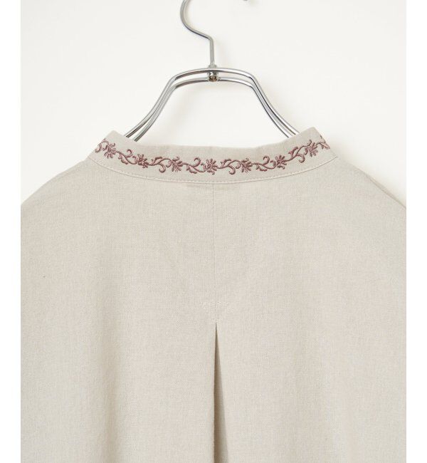 Lbc with Life「エクリュ エンブロイダリーシャツ」|シャツ・ブラウス|