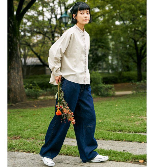 Lbc with Life「エクリュ エンブロイダリーシャツ」|シャツ・ブラウス|