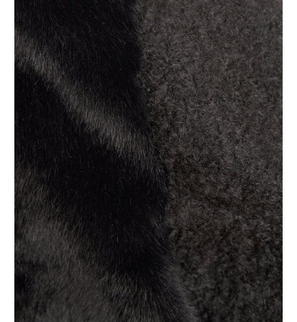 Lbc with Life「ファーボア切り替えコクーンブルゾン」|ブルゾン・スタジャン|