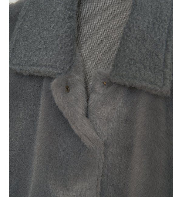 Lbc with Life「ファーボア切り替えコクーンブルゾン」|ブルゾン・スタジャン|