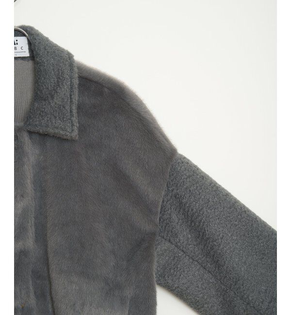 Lbc with Life「ファーボア切り替えコクーンブルゾン」|ブルゾン・スタジャン|