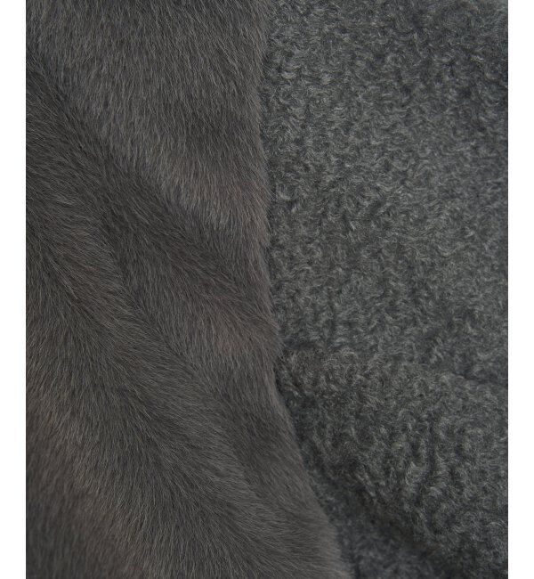 Lbc with Life「ファーボア切り替えコクーンブルゾン」|ブルゾン・スタジャン|