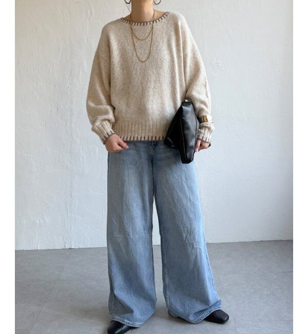 Lbc with Life「ラメノットヤーンハイショクニットPO」|カーディガン|