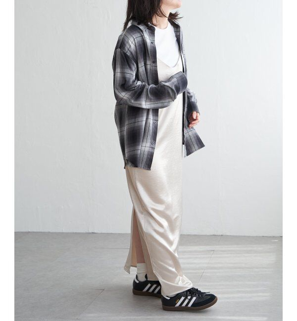 VENCE share style「サテンキャミワンピース」|ワンピース|