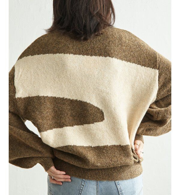 VENCE share style「ジャガードニュアンス柄プルオーバー」|ニット・セーター|