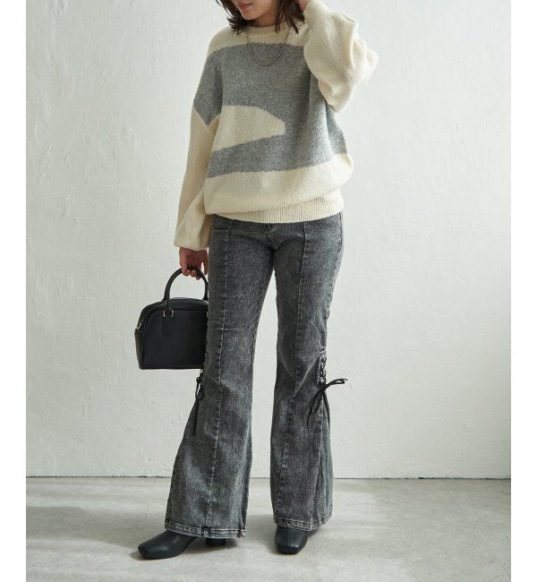 VENCE share style「ジャガードニュアンス柄プルオーバー」|ニット・セーター|