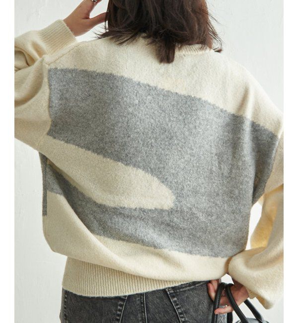 VENCE share style「ジャガードニュアンス柄プルオーバー」|ニット・セーター|