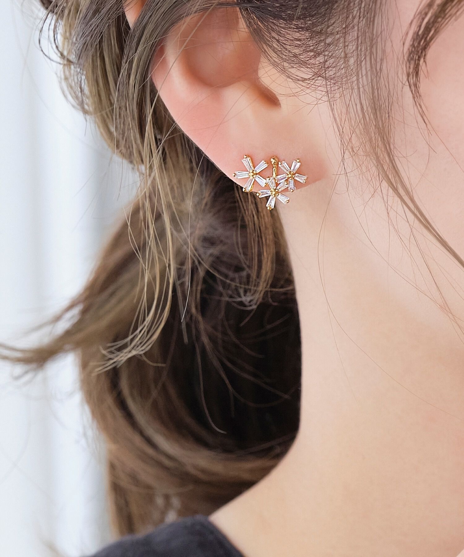 Phoebe「フラワーガーデンカフイヤリング」|イヤーカフ|