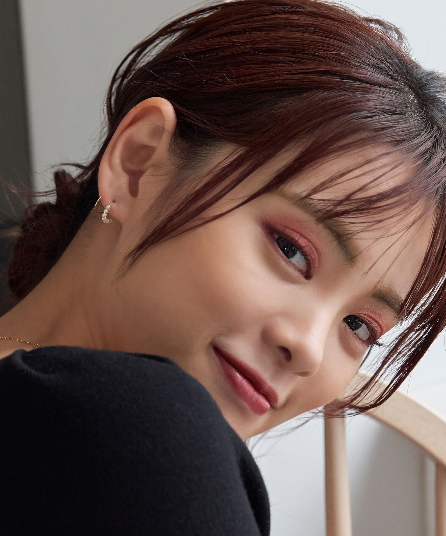 Phoebe「シードパールダブルループピアス」|ピアス|