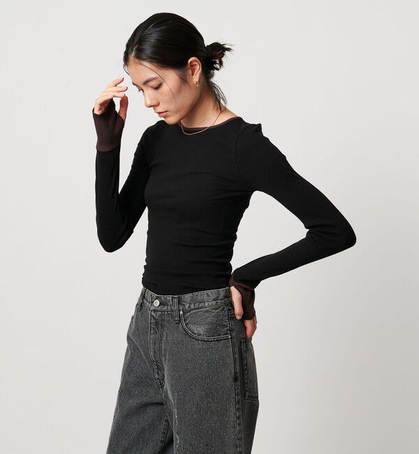 UNITED ARROWS「＜TO UNITED ARROWS＞リブ ロングスリーブ カットソー」|Tシャツ・カットソー|