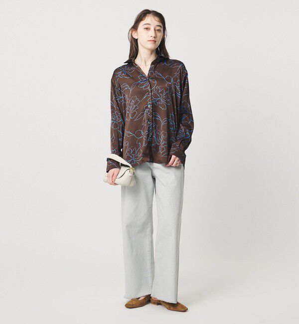 UNITED ARROWS「アブストラクトフラワー シャツ ‐ウォッシャブル‐」|シャツ・ブラウス|