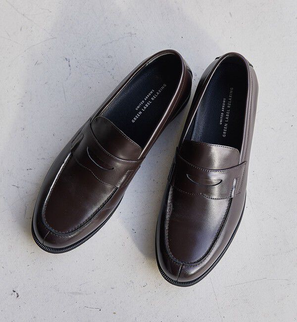 UNITED ARROWS green label relaxing「GLR レザー V3 ローファー」|ローファー|DK.BROWN