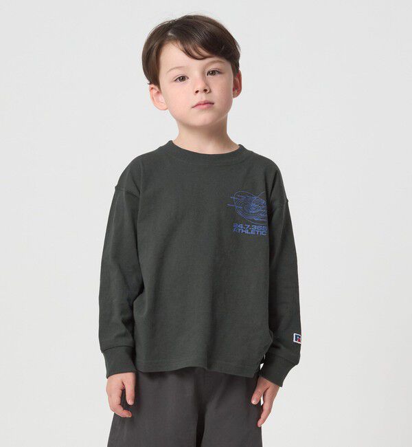 UNITED ARROWS green label relaxing「【別注】＜RUSSELL ATHLETIC＞プリント ロングスリーブ / キッズ  110cm-130cm」|Tシャツ・カットソー|