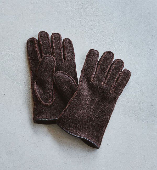 UNITED ARROWS green label relaxing「ウォッシャブル フリース グローブ 手袋 -スマートフォン対応-」|手袋|DK.BROWN