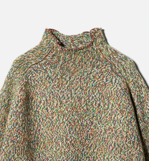 UNITED ARROWS green label relaxing「ミックス ヤーンローゲージ ロールネック ニット」|ニット・セーター|