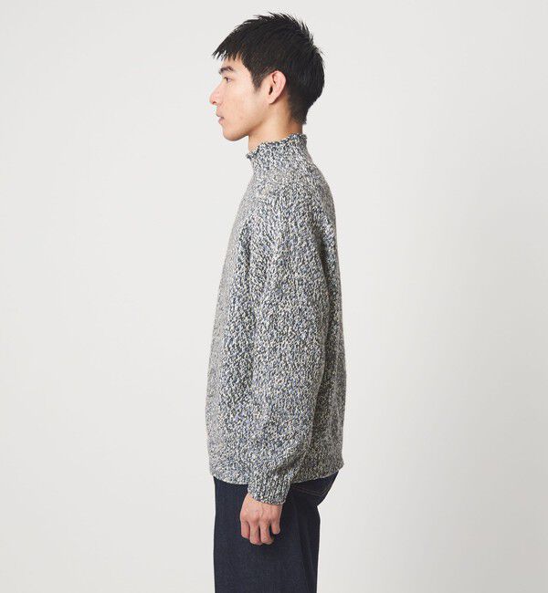 UNITED ARROWS green label relaxing「ミックス ヤーンローゲージ ロールネック ニット」|ニット・セーター|