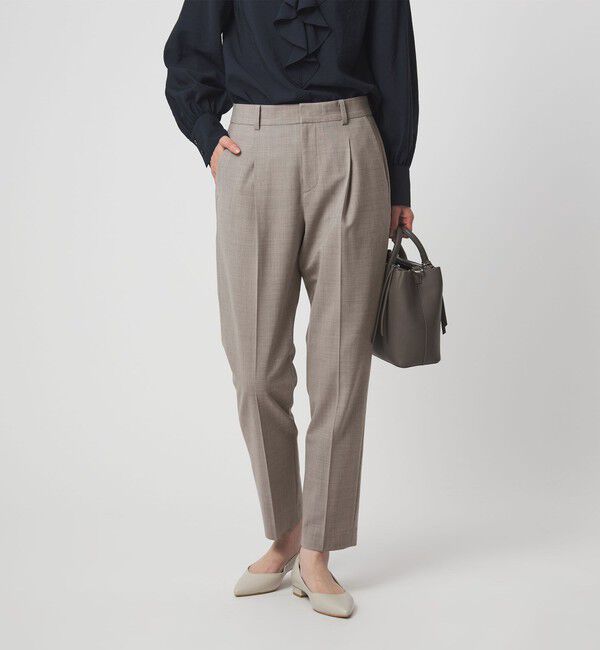 UNITED ARROWS green label relaxing「［size SHORT/TALLあり］カチリラ テーパードパンツ ウォッシャブル ストレッチ」|スラックス|