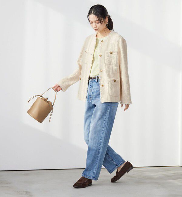 UNITED ARROWS green label relaxing「［size SHORTあり］Bisentino ノーカラー ジャケット」|ノーカラージャケット|