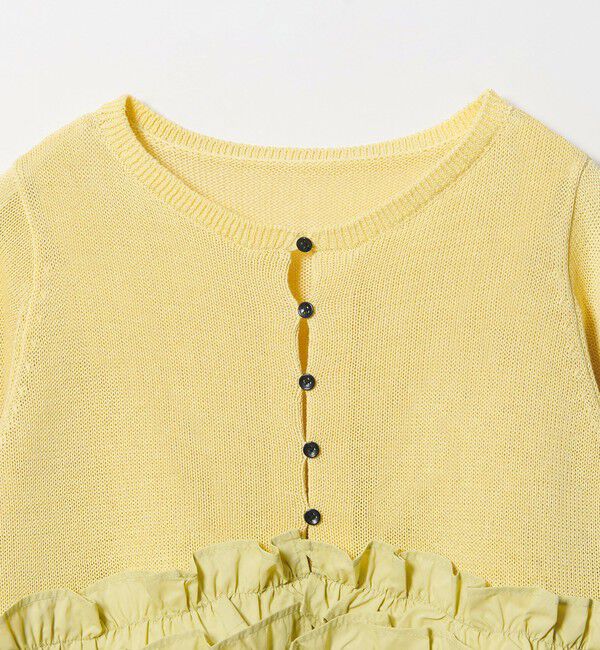 EMMEL REFINES「＜EMMEL REFINES＞EM ドッキングフリル 2WAY ニット」|ニット・セーター|