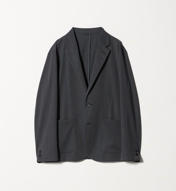 UNITED ARROWS green label relaxing「DICROS ポリエステル ツイル リラックス ジャケット -ストレッチ・撥水-」|テーラードジャケット|DK.GRAY