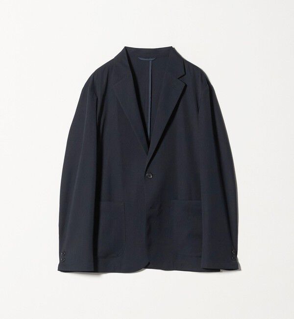 UNITED ARROWS green label relaxing「DICROS ポリエステル ツイル リラックス ジャケット -ストレッチ・撥水-」|テーラードジャケット|NAVY