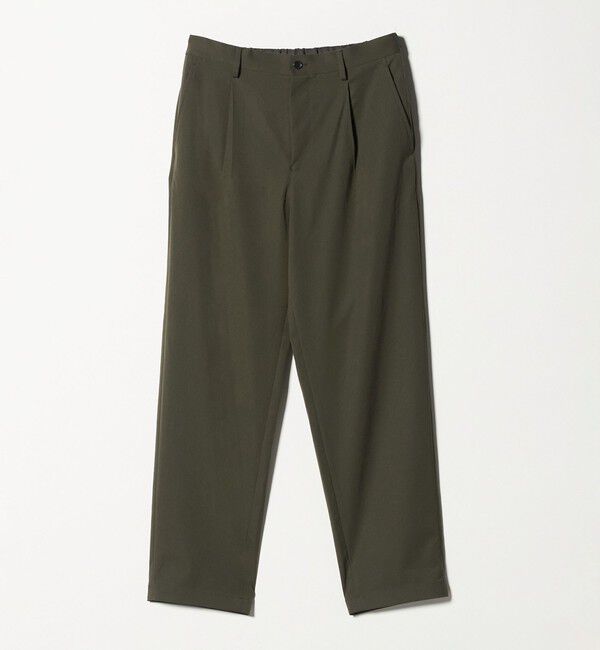 UNITED ARROWS green label relaxing「DICROS ポリエステル ツイル 1プリーツ W2 ユーティリティパンツ -ストレッチ・撥水-」|チノ|OLIVE