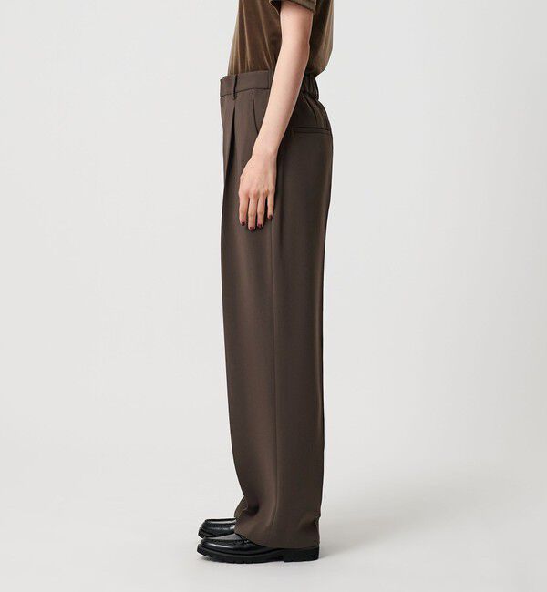 BEAUTY&YOUTH UNITED ARROWS「タックワイドストレートパンツ ウォッシャブル」|スラックス|