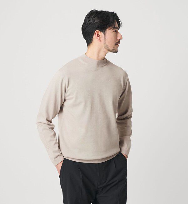 BEAUTY&YOUTH UNITED ARROWS「【WEB限定 WARDROBE SMART】KOUKIN ハイゲージ ニット モックネック【抗菌・防臭】」|ニット・セーター|