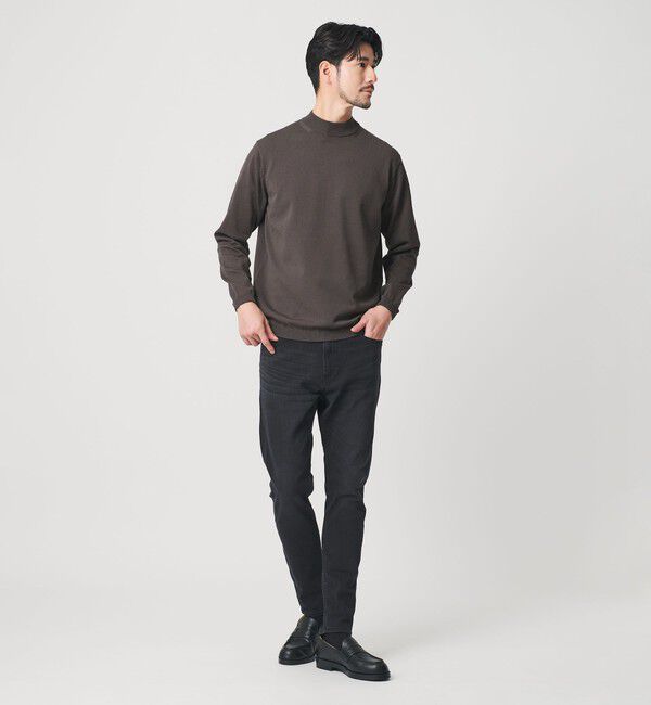 BEAUTY&YOUTH UNITED ARROWS「【WEB限定 WARDROBE SMART】KOUKIN ハイゲージ ニット モックネック【抗菌・防臭】」|ニット・セーター|
