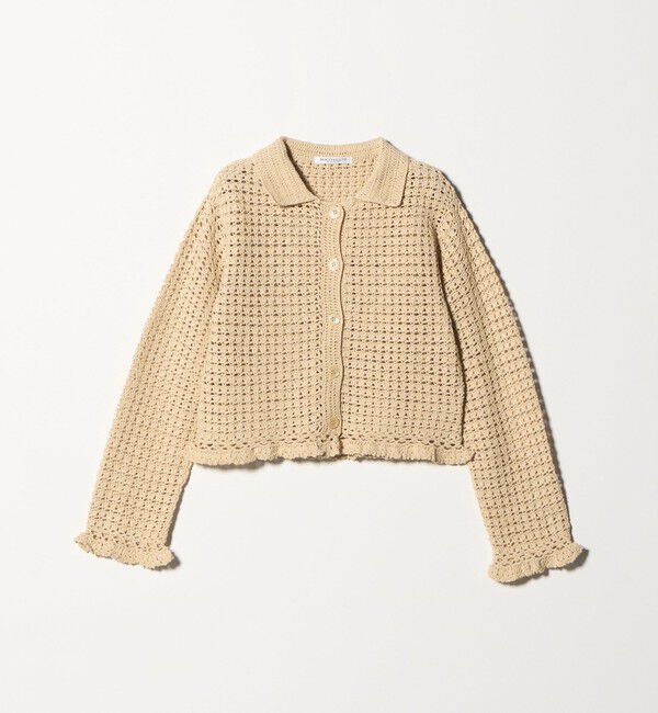 BEAUTY&YOUTH UNITED ARROWS「コットン ハンドクロシェ ニットカーディガン」|カーディガン|BEIGE