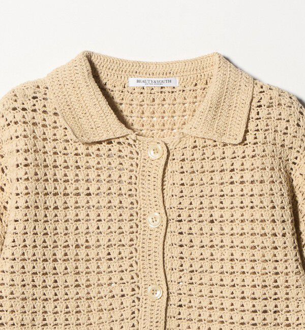 BEAUTY&YOUTH UNITED ARROWS「コットン ハンドクロシェ ニットカーディガン」|カーディガン|