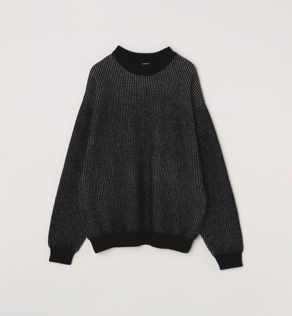 SHIPS any「SHIPS any:〈手洗い可能〉畦編み ストライプ クルーネック ニット◇」|ニット・セーター|