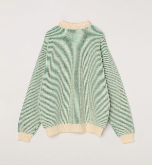 SHIPS any「SHIPS any:〈手洗い可能〉畦編み ストライプ クルーネック ニット◇」|ニット・セーター|