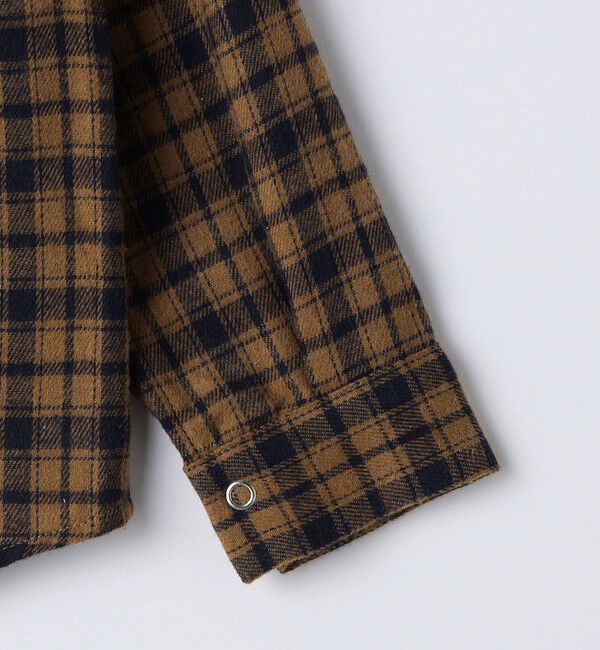 SHIPS Colors 「SHIPS Colors: 110～140cm /〈洗濯機可能〉ネル チェック ロングスリーブ シャツ」|シャツ・ブラウス|