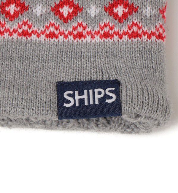 SHIPS KIDS「SHIPS KIDS:ジャカード&times;ケーブル リバーシブル ネックウォーマー」|その他|