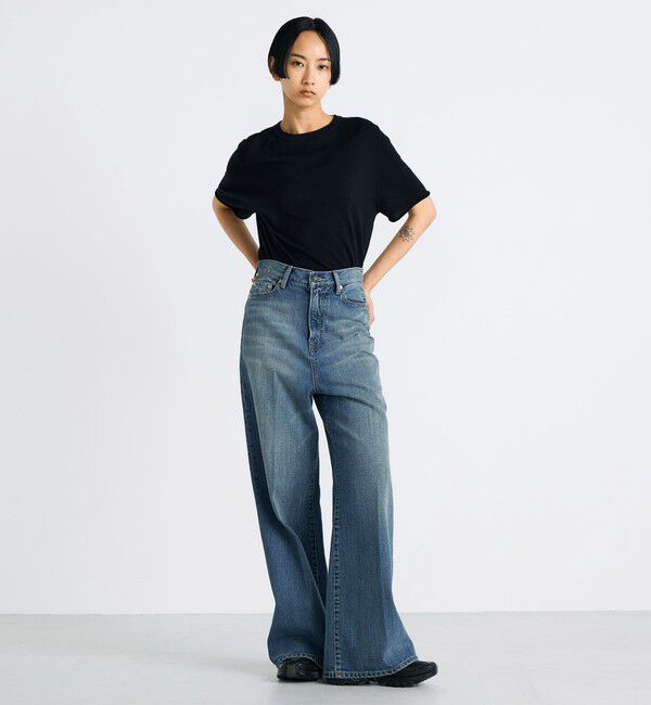 Edition「エッセンシャルデニム フレアパンツ」|デニム|