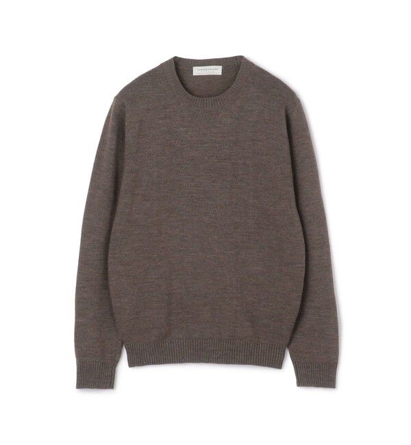 TOMORROWLAND MENS「TOMORROWLAND tricot メリノベーシック クルーネックプルオーバー」|ニット・セーター|45 ブラウン