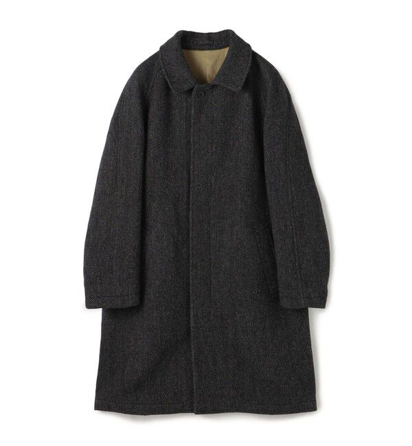TOMORROWLAND MENS「ブリティッシュウールツイード バルカラーコート ZANIERI」|ステンカラーコート|18 チャコールグレー