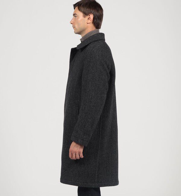 TOMORROWLAND MENS「ブリティッシュウールツイード バルカラーコート ZANIERI」|ステンカラーコート|