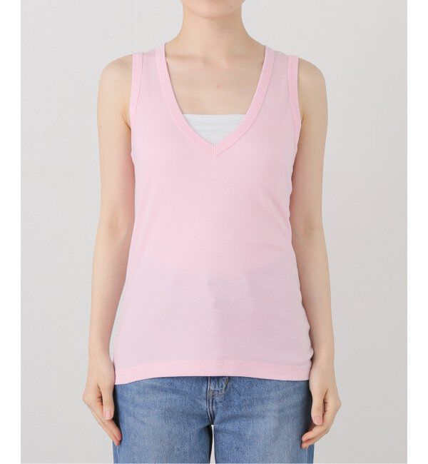  「ONIT COTTON RIB V-NECK TANK TOP 25SSON186：タンクトップ」|Tシャツ・カットソー|