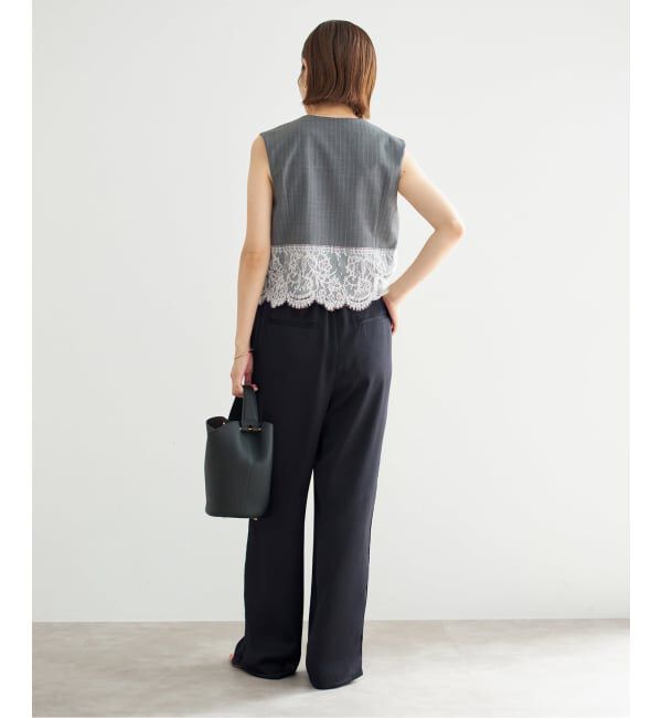 IENA「《WEB限定/追加》サテンリラックスパンツ」|その他|