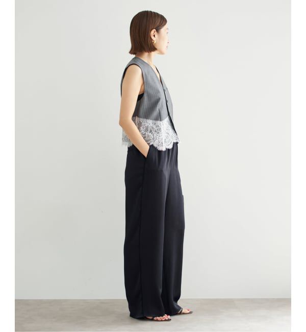 IENA「《WEB限定/追加》サテンリラックスパンツ」|その他|