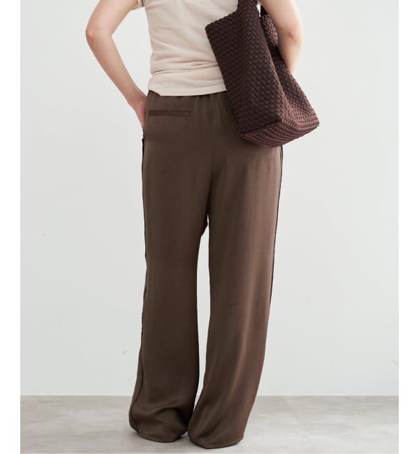 IENA「《WEB限定/追加》サテンリラックスパンツ」|その他|