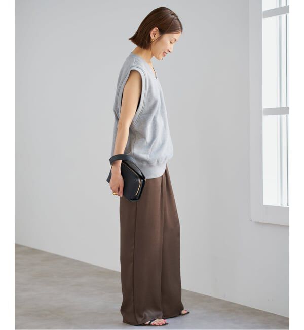 IENA「《WEB限定/追加》サテンリラックスパンツ」|その他|