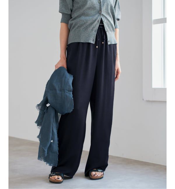 IENA「《WEB限定/追加》サテンリラックスパンツ」|その他|