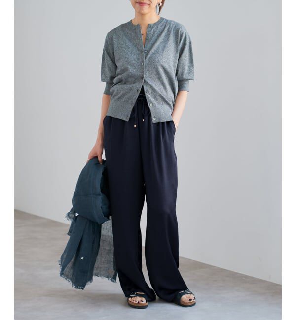 IENA「《WEB限定/追加》サテンリラックスパンツ」|その他|