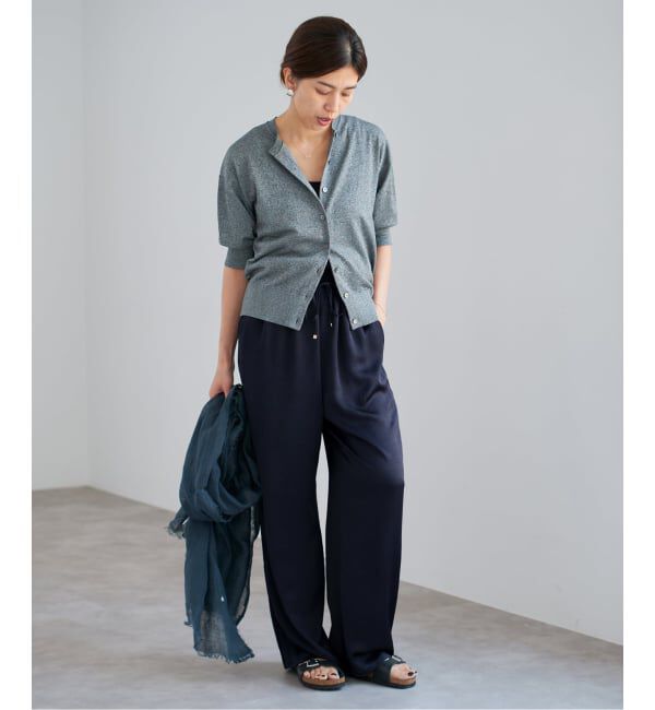 IENA「《WEB限定/追加》サテンリラックスパンツ」|その他|