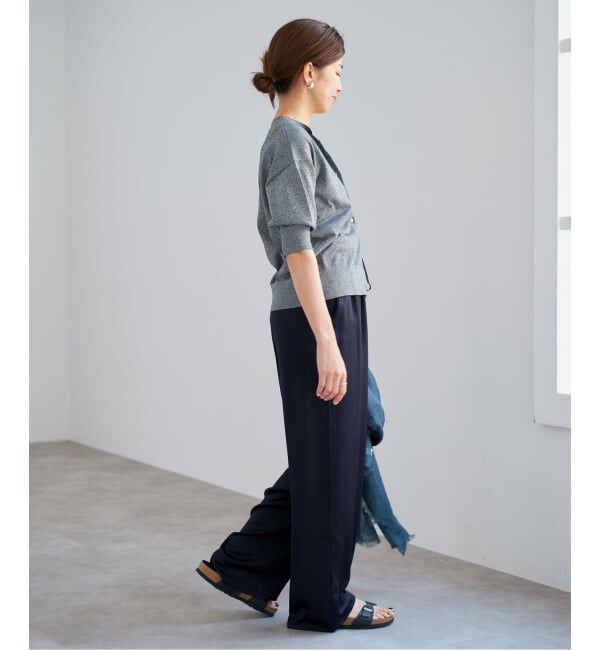 IENA「《WEB限定/追加》サテンリラックスパンツ」|その他|