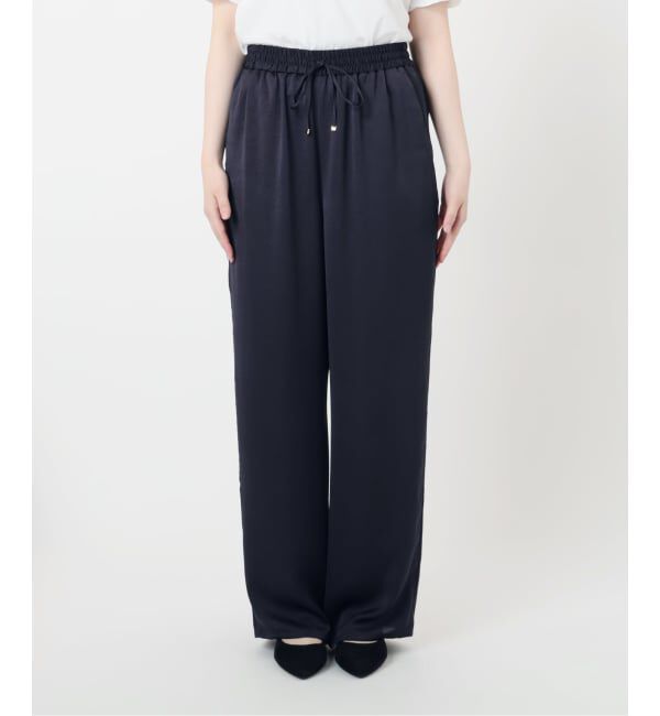 IENA「《WEB限定/追加》サテンリラックスパンツ」|その他|